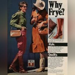 Frye Black Label Rare Vintage Lug Campus Lace Up Tall Boots 8 1/2